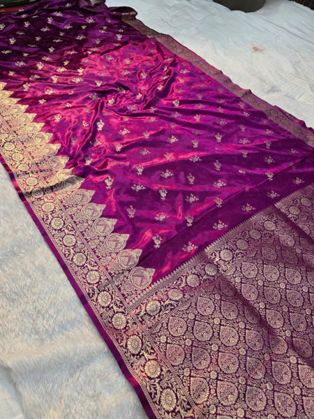 Image of Banarasi Mashru Satin Silk Saree