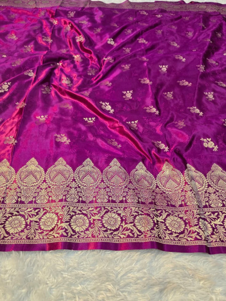 Banarasi Mashru Satin Silk Saree