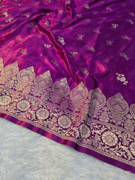 Banarasi Mashru Satin Silk Saree