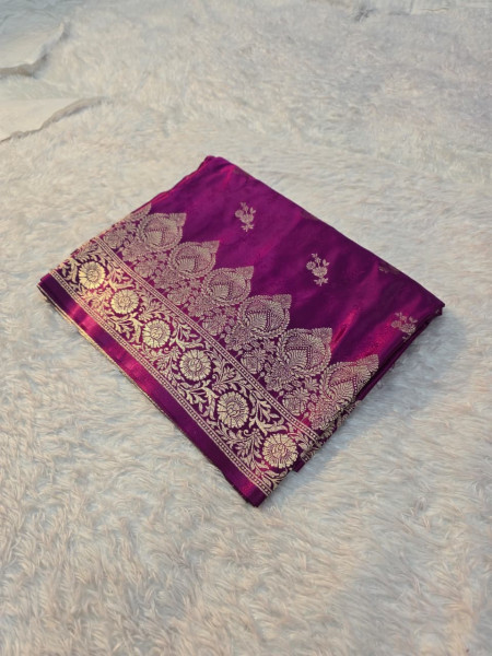 Banarasi Mashru Satin Silk Saree