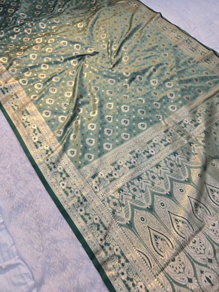 Image of Banarasi Mashru Satin Silk Saree