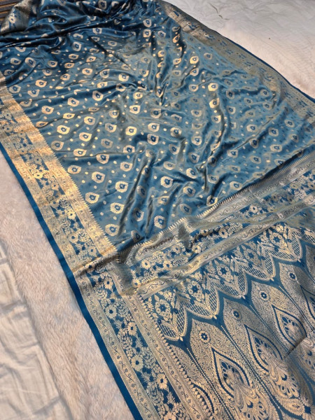 Image of Banarasi Mashru Satin Silk Saree