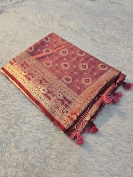 Banarasi Mashru Satin Silk Saree