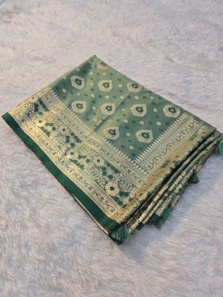 Banarasi Mashru Satin Silk Saree