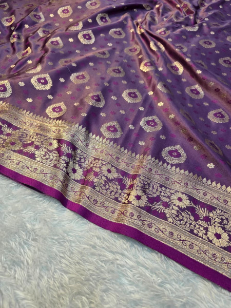 Banarasi Mashru Satin Silk Saree