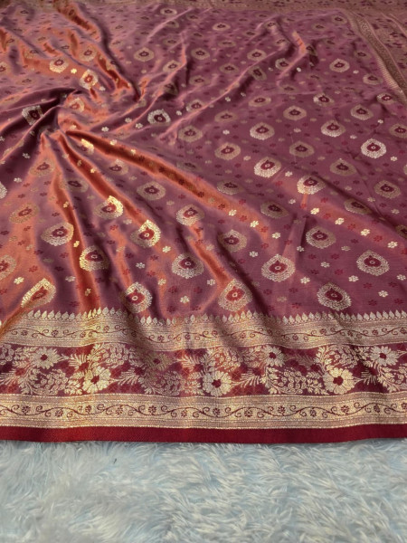 Banarasi Mashru Satin Silk Saree