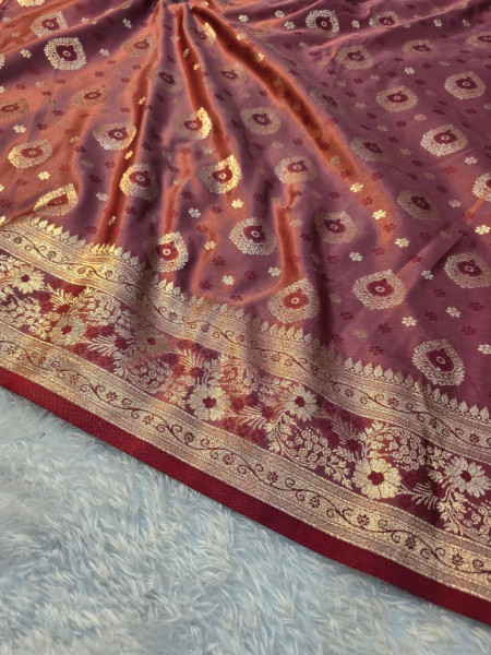 Banarasi Mashru Satin Silk Saree