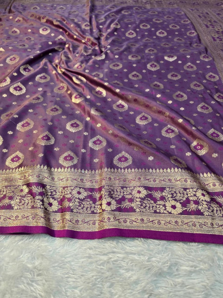Banarasi Mashru Satin Silk Saree