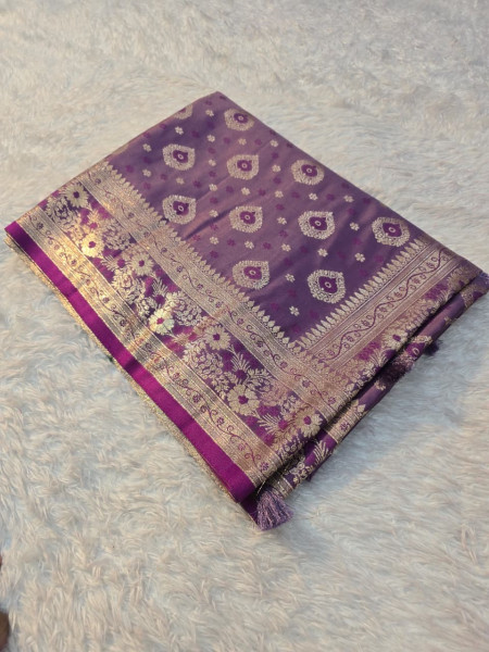 Banarasi Mashru Satin Silk Saree