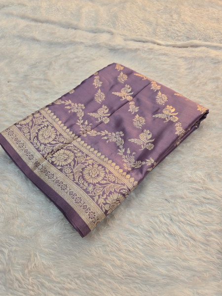 Banarasi Mashru Satin Silk Saree