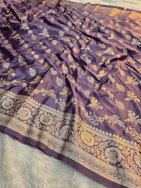 Banarasi Mashru Satin Silk Saree