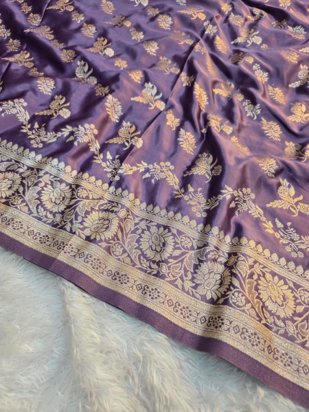 Banarasi Mashru Satin Silk Saree