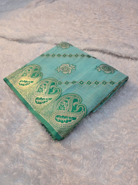 Banarasi linen silk saree