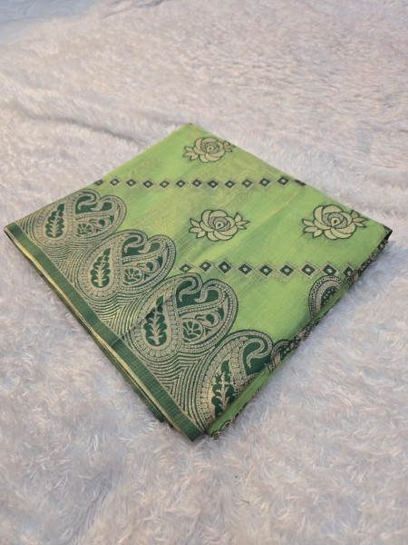 Banarasi linen silk saree