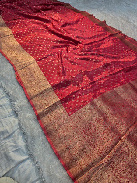 Image of Premium Banarasi Crepe Silk Saree