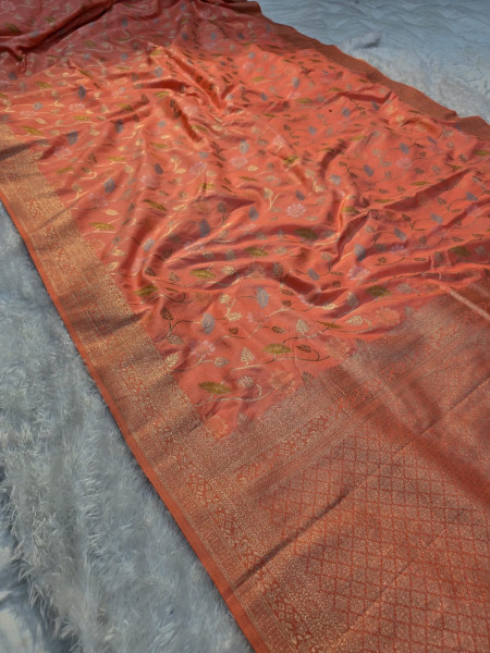 Image of Banarasi Mashru Satin Silk Saree