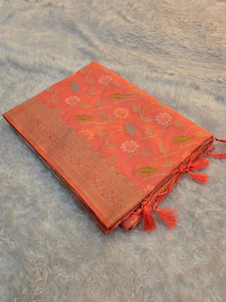 Banarasi Mashru Satin Silk Saree