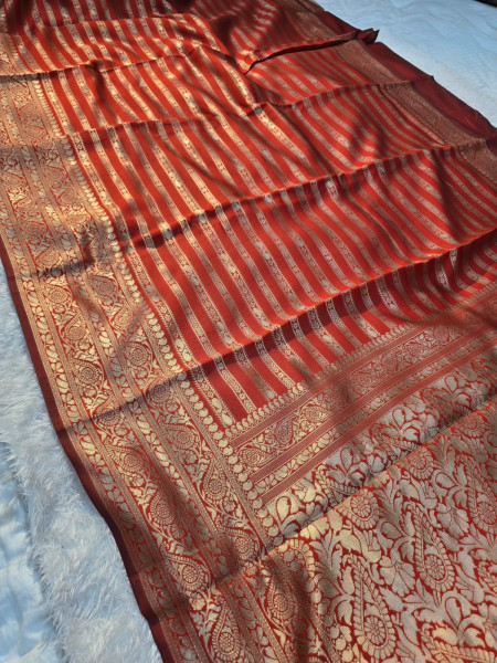Image of Banarasi Satin Silk Saree