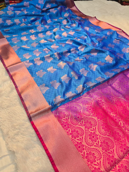 Image of Premium Soft Tanchui Dual Tone Silk Saree
