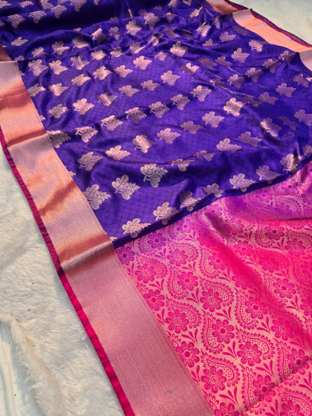Image of Premium Soft Tanchui Dual Tone Silk Saree