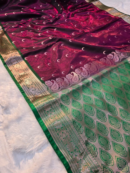 Image of Premium Soft Tanchui Dual Tone Silk Saree