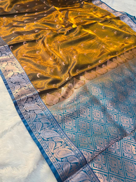 Image of Premium Soft Tanchui Dual Tone Silk Saree
