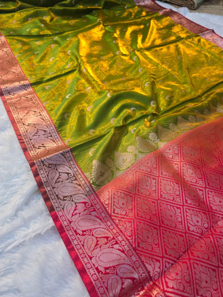 Image of Premium Soft Tanchui Dual Tone Silk Saree