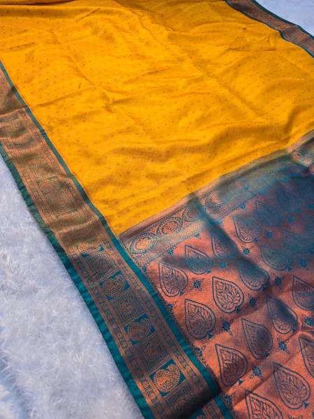 Image of Premium Soft Tanchui Dual Tone Silk Saree