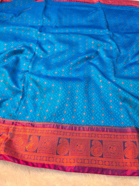 Premium Soft Tanchui Dual Tone Silk Saree