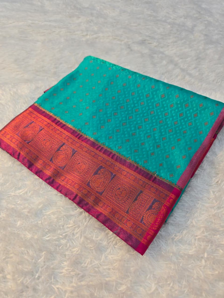 Premium Soft Tanchui Dual Tone Silk Saree