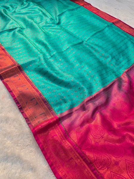 Image of Premium Soft Tanchui Dual Tone Silk Saree