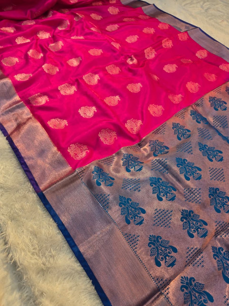 Image of Premium Soft Tanchui Dual Tone Silk Saree