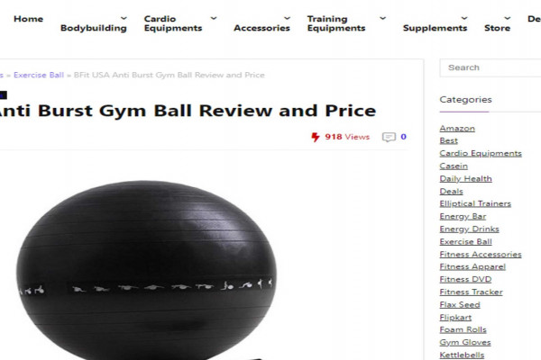 Indian BodyBuilding Association Recommended our Anti Burst Gym ball