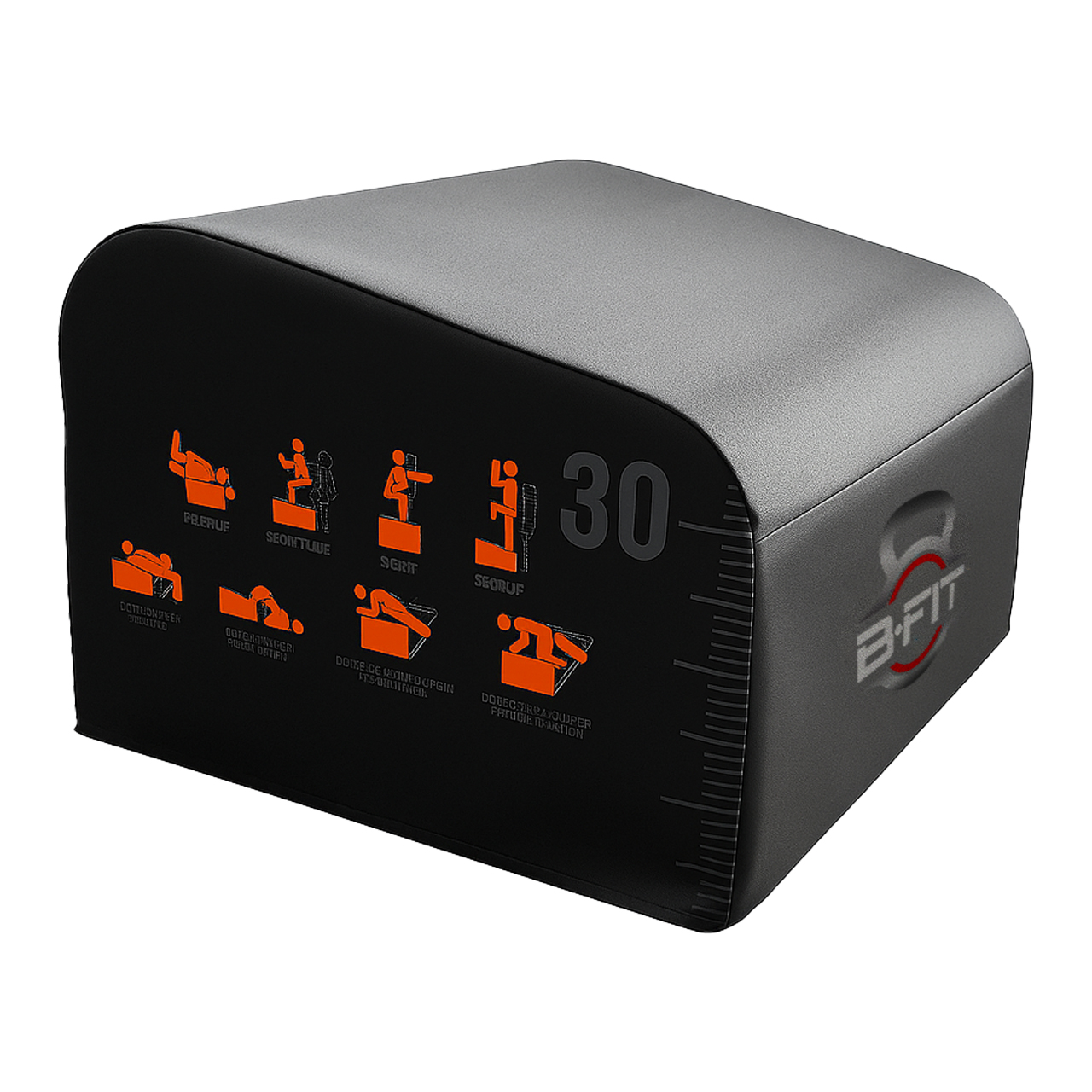 B Fit Hip Thrust Bench Multi-Functional Workout Box with Non-Slip Pad for Hip Thrust Glute Bridge Strength Training 700LB Load Capacity Glute Workout Equipment for Home and Gym