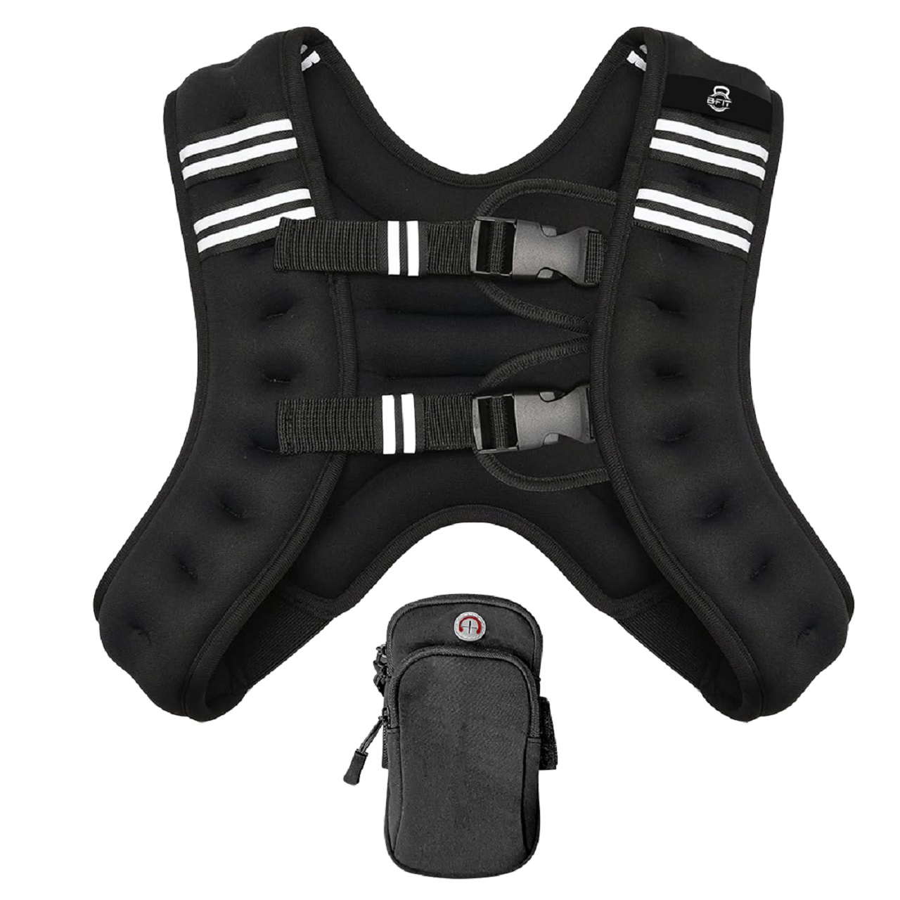 B Fit Weighted Vest Fixed Weight 510 Kg for Workout Strength Training Running Fitness Muscle Building Weight Loss Weightlifting