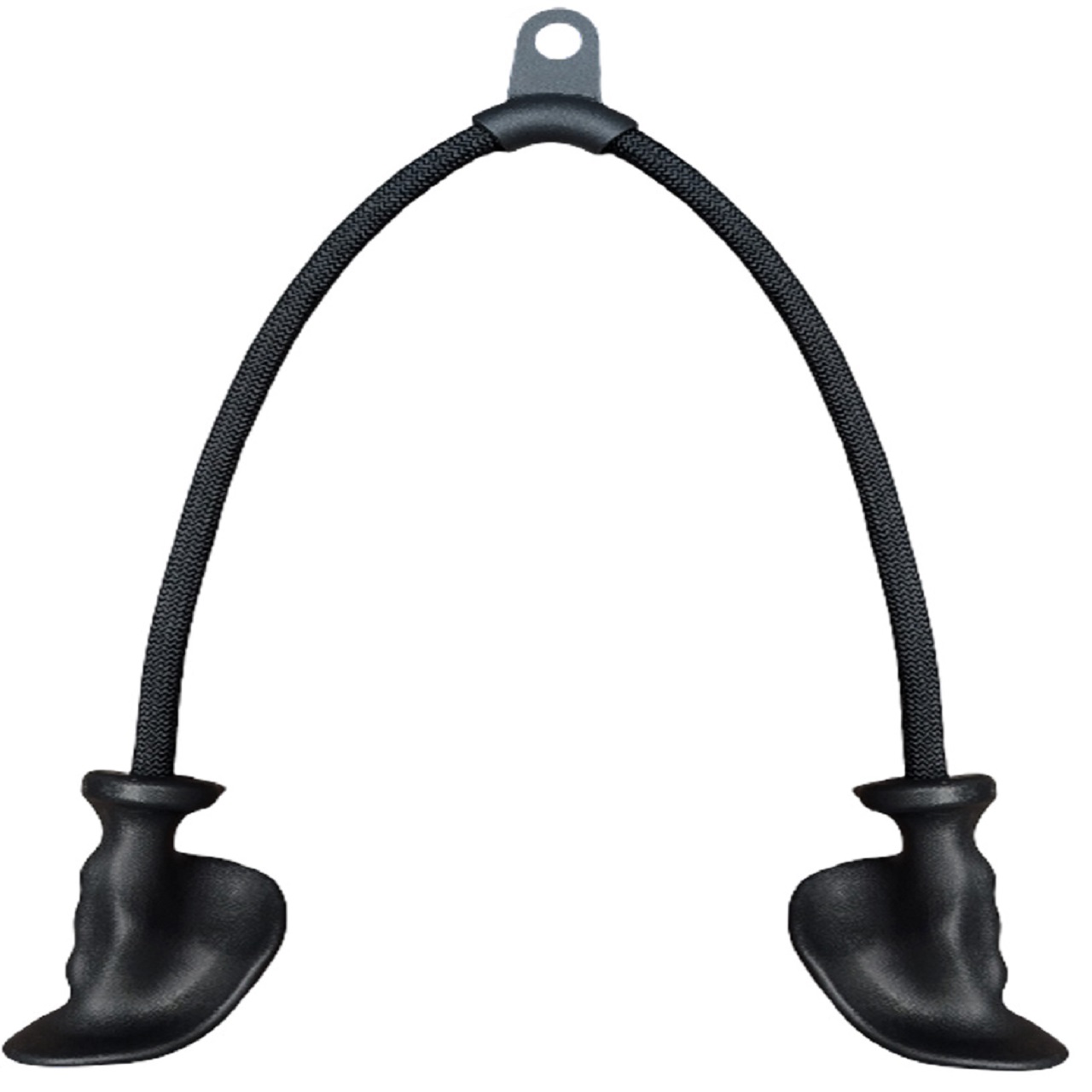 B Fit Tricep Rope with Ergonomic Handles 38 Inch Tricep Pull Down Rope for Cable Machine Pulley System Triceps Rope Cable Attachment for Gym Home