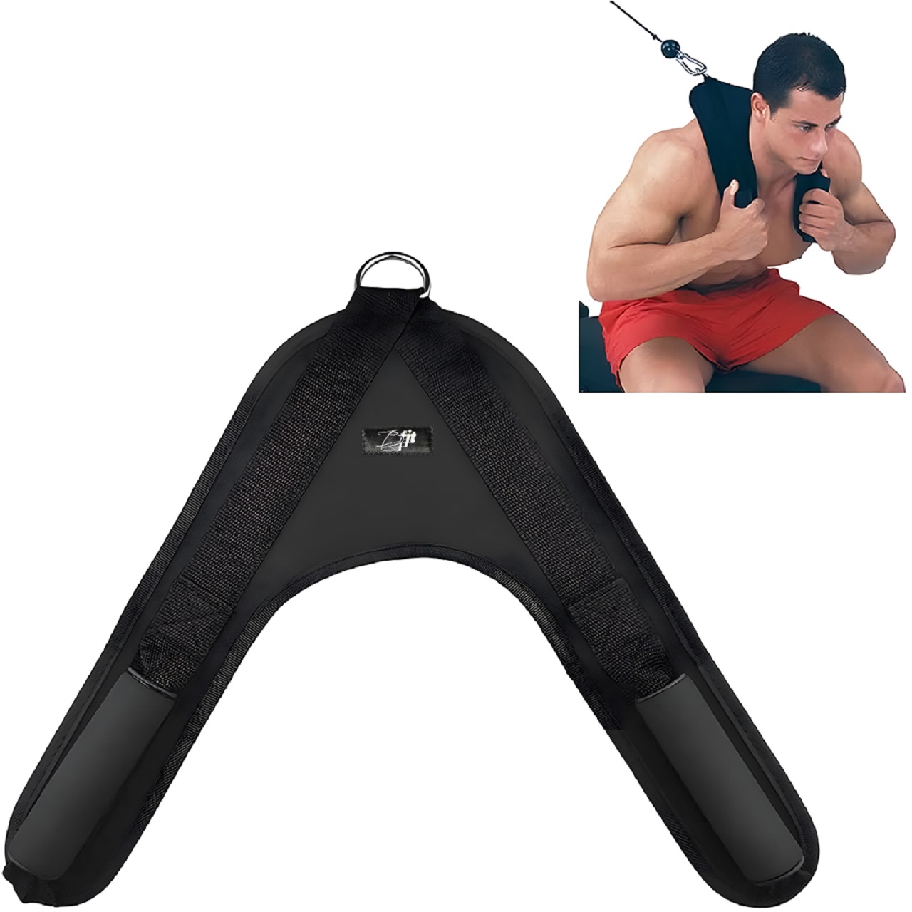 B Fit Ab Crunch Harness Cable Attachment Ab Exercise Cable Machine Gym Workout Abdominal Crunch Core Muscle Training Equipment