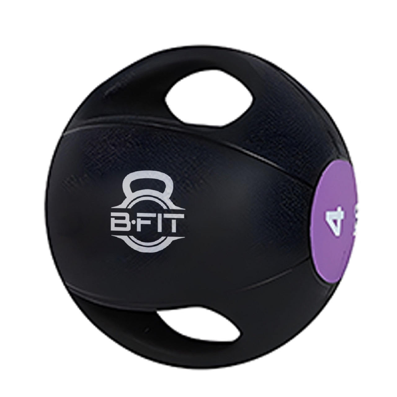 B Fit Dual Grip Medicine Ball 4 Kgs for Fitness Weighted Balance Plyometric Training Muscle Build