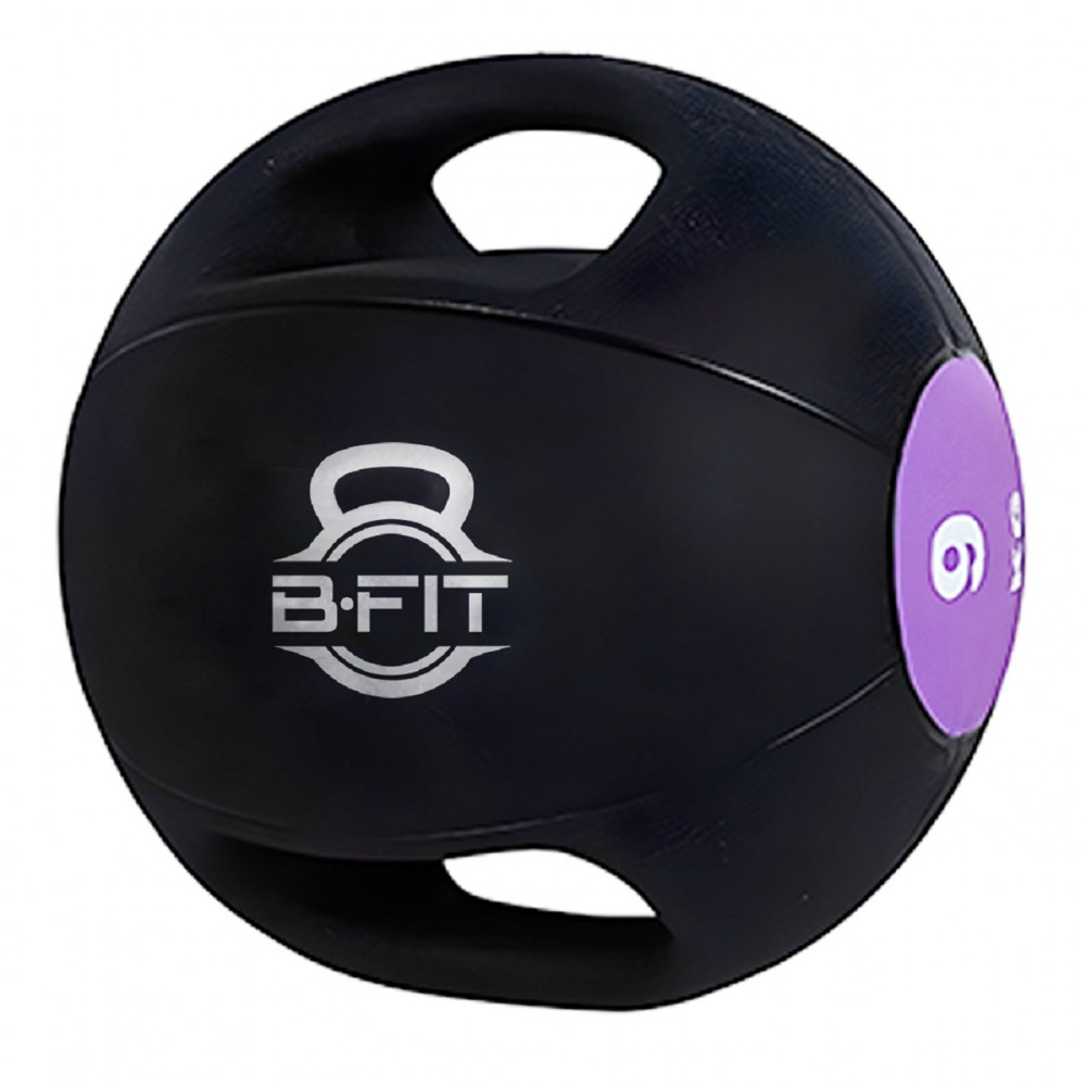 Image of B Fit Dual Grip Medicine Ball 9 Kgs. for Fitness Weighted Balance Plyometric Training Muscle Build