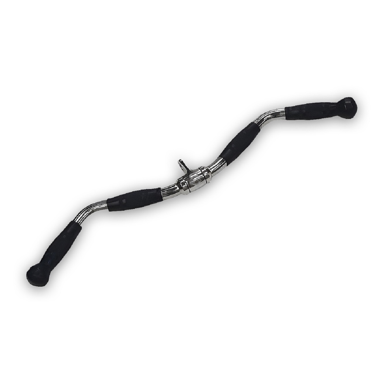 B fit Solid Steel Pro-Grip Curl Bar 38 Inch