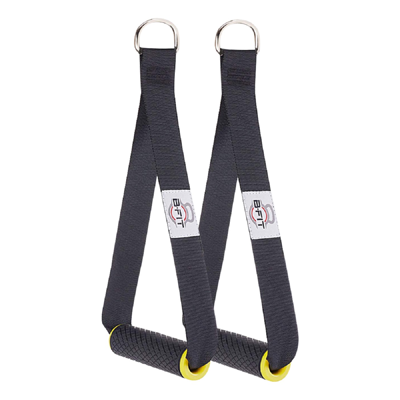 B Fit Heavy Duty Nylon Gym Handle with long strap Pair
