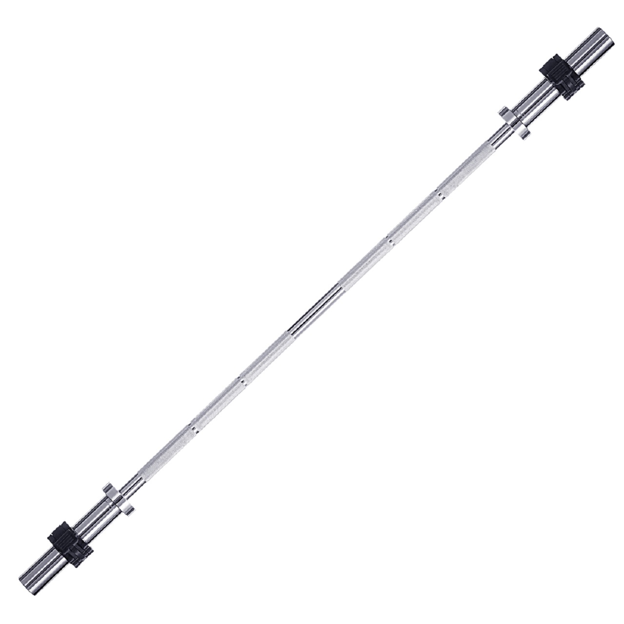 B Fit Olympic Barbell Bar 5-Feet for Weightlifting Power lifting with 2 Olympic Premium Collar Pair