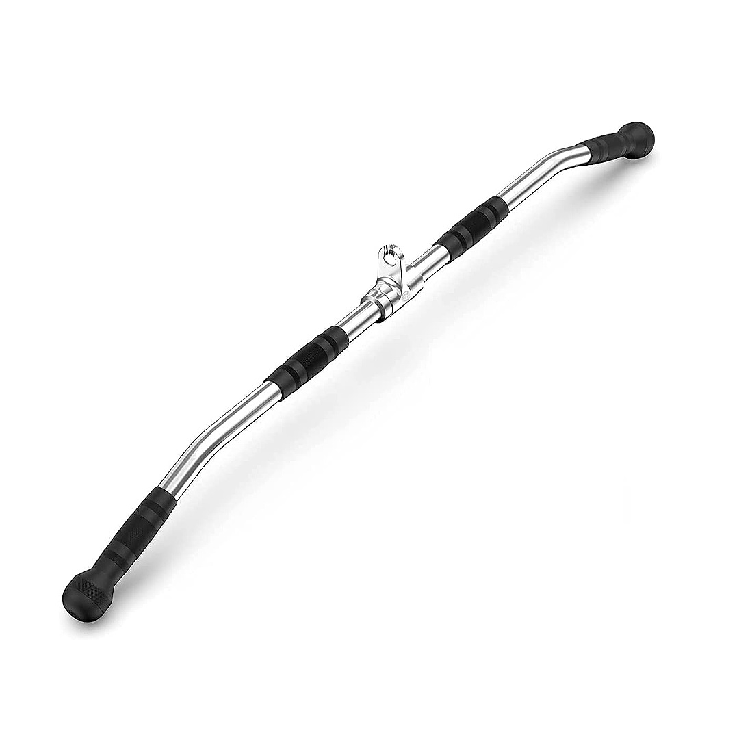 B fit Solid Steel Pro-Grip Lat Bar 33 Inch