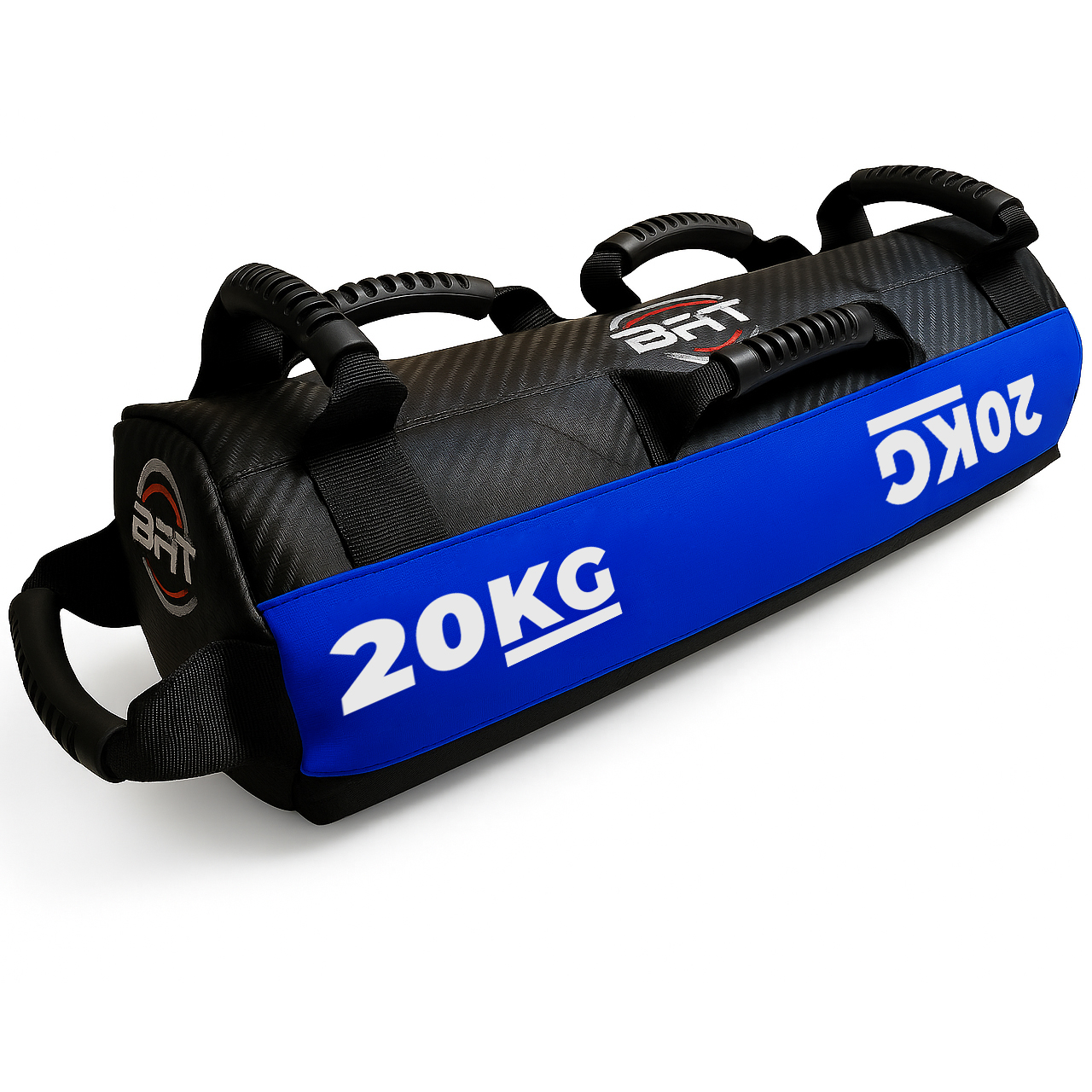 B Fit Sandbag for Fitness Weights Training filled Power Bags with Handles Adjustable Weighted Slam Bag for Strength Powerlifting Running Heavy Workout Home Gym Exercise 20 Kg