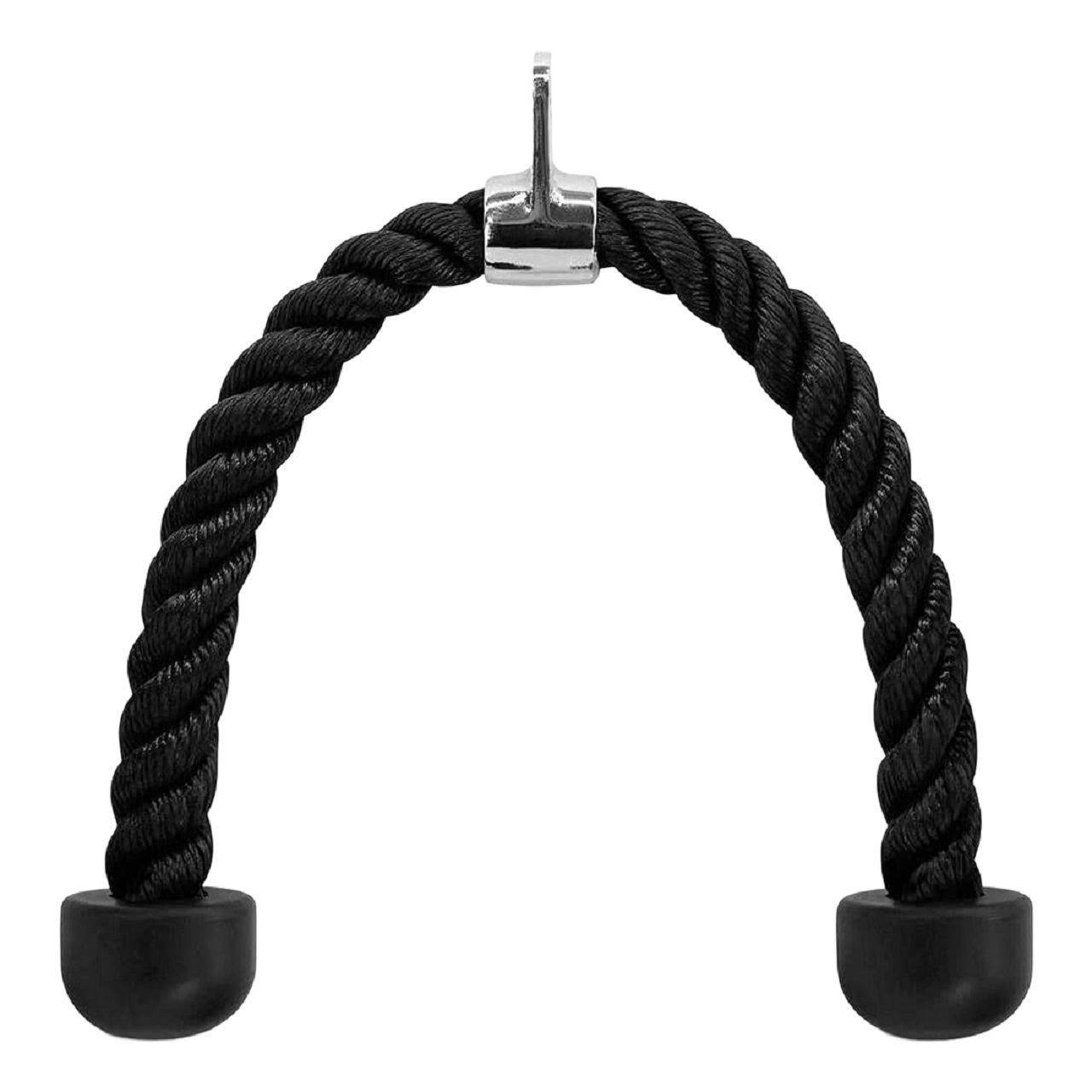B fit Tricep Rope Heavy Duty Coated Nylon Rope with Solid Rubber Ends