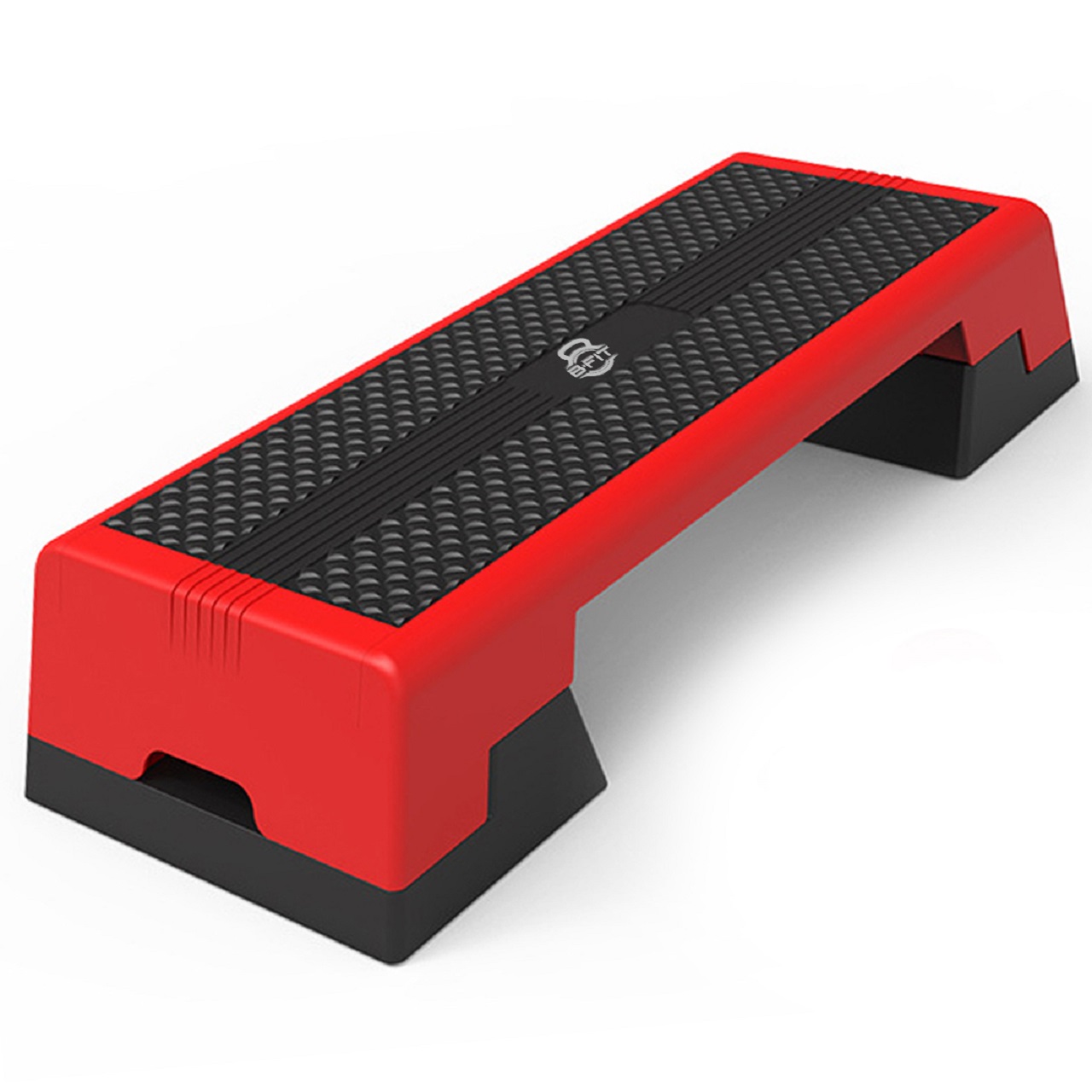 B Fit Multipurpose Commercial Aerobic Strength Training Workout Stepper for Cardio Workout with 3 Height Level Adjustments Anti- Skid Rubber pad on Legs Anti Slip - Resistant Platform