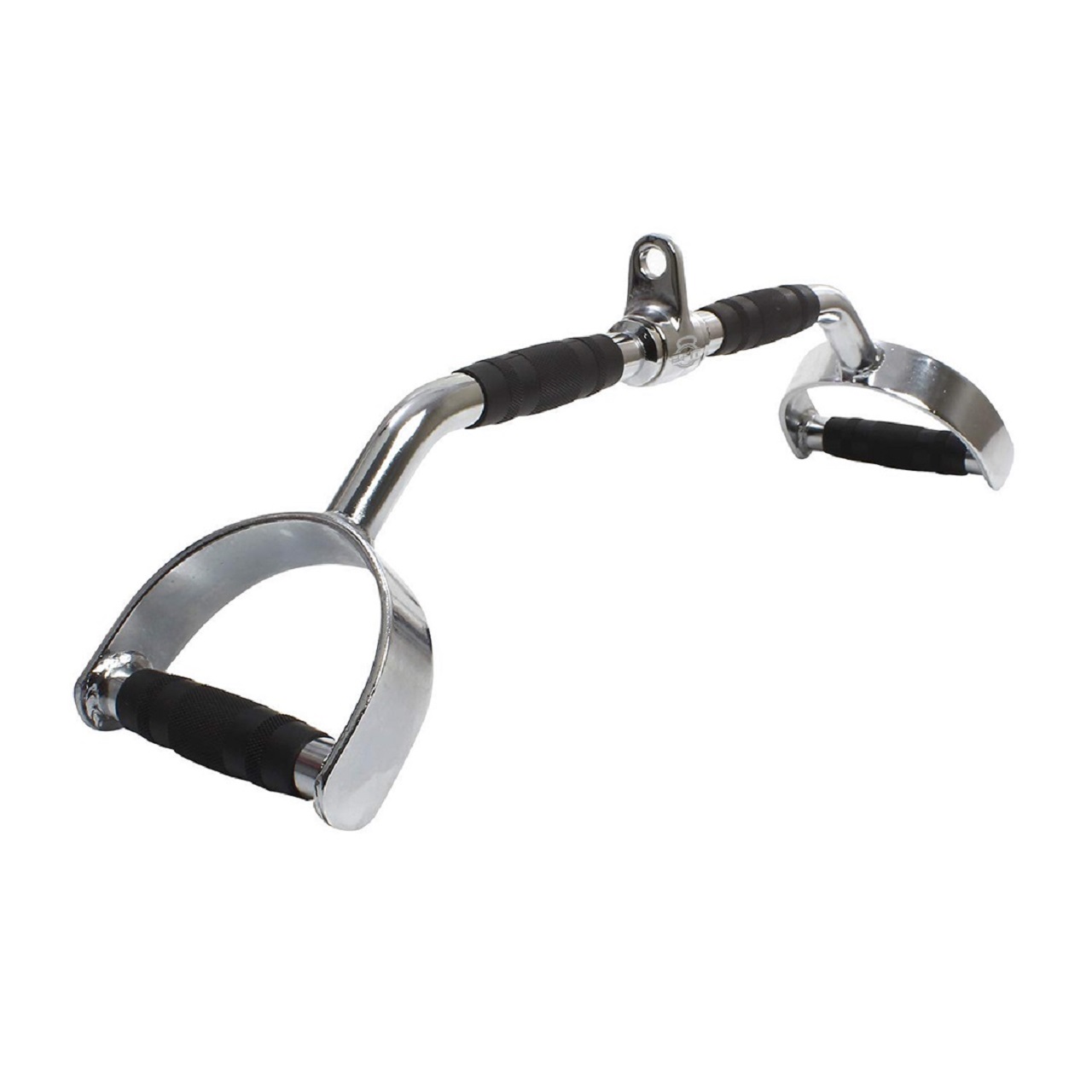 B fit Pro-Grip Solid Steel LAT Bar 28 Inch Cable Attachment Universal Attachment for Cable Machines