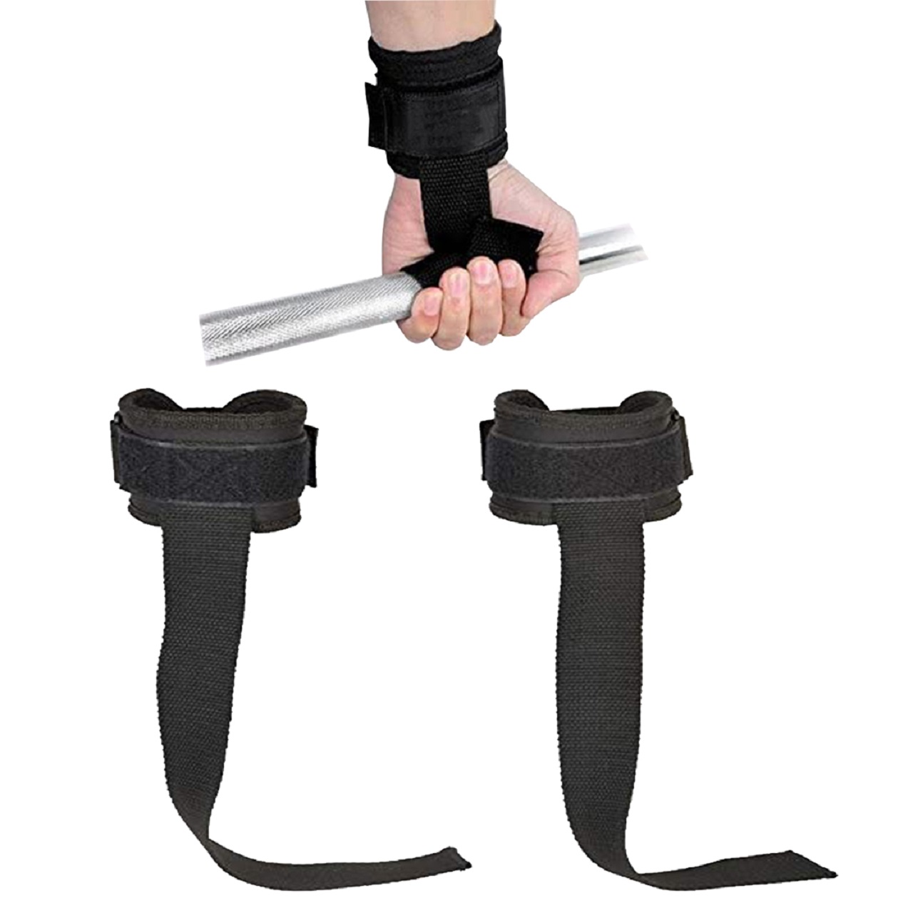 B FIT Weight Lifting Wrist Straps Gym Strap Weight Lifting Training Wrist Support Wraps Gym Equipment and Support for Cross fit Strength Workout and Power-Lifting