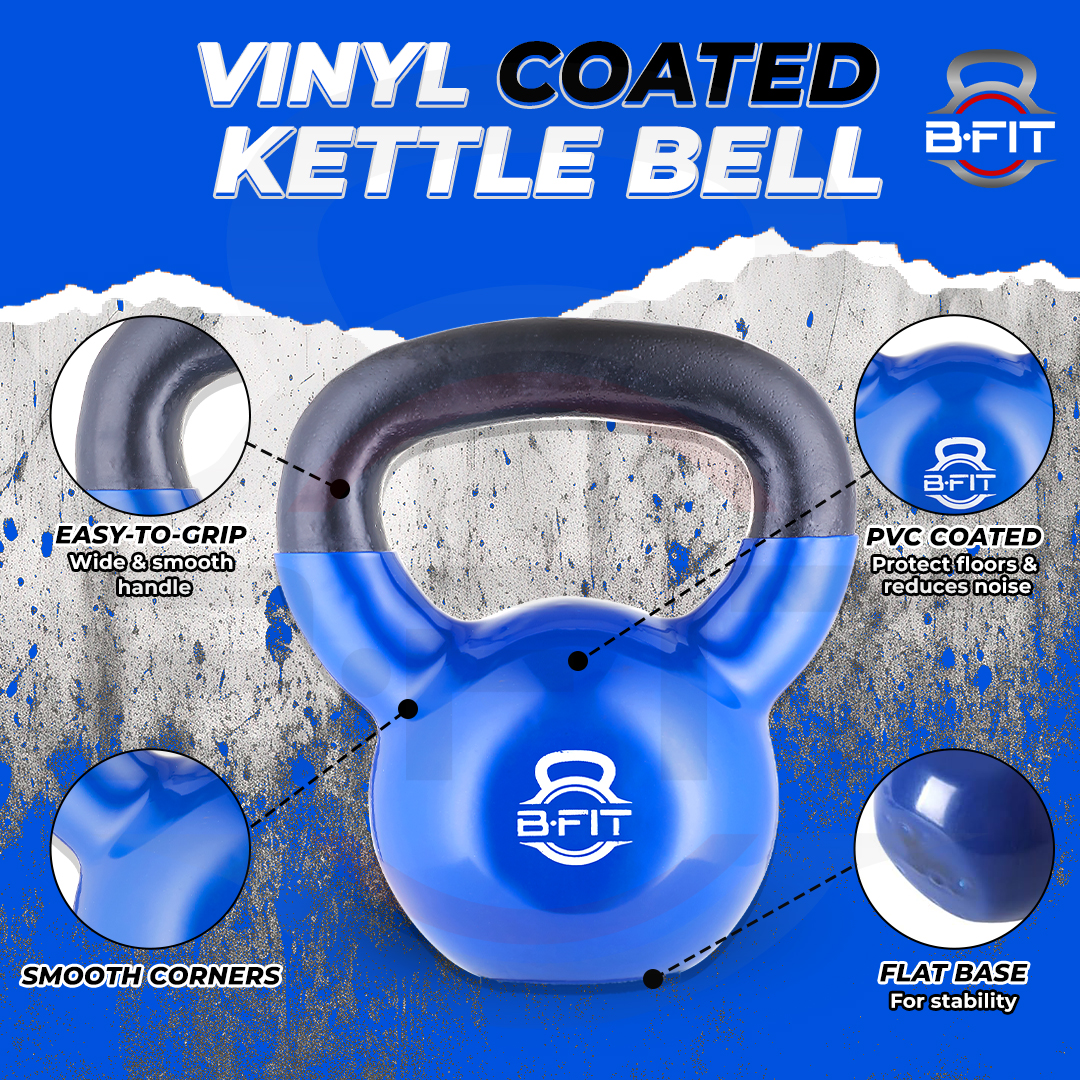 B fit Vinyl Kettlebell 10 Kg