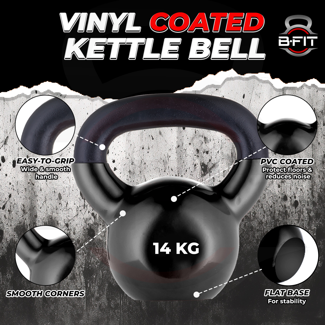 B fit Vinyl Kettlebell 14 Kg